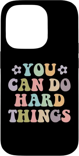 Vista 17 de Inspirational Women's Graphics - You Can Do Hard Things Case for iPhone 16