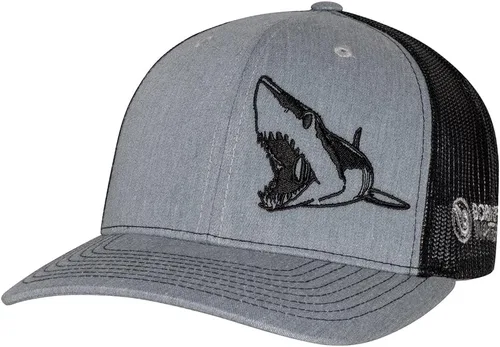 Vista 4 de Sombrero de camionero de buceo con tiburón Snapback ajustable para hombre, para pesca, pesca submarina
