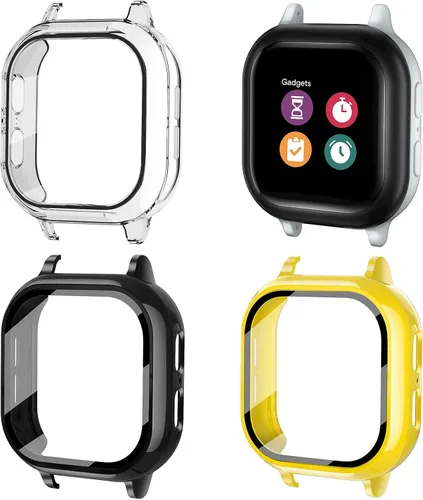 Vista 9 de Paquete de 3 fundas compatibles con Gizmo Watch 2 protector de pantalla para niños Funda protectora sensible al tacto Protección duradera