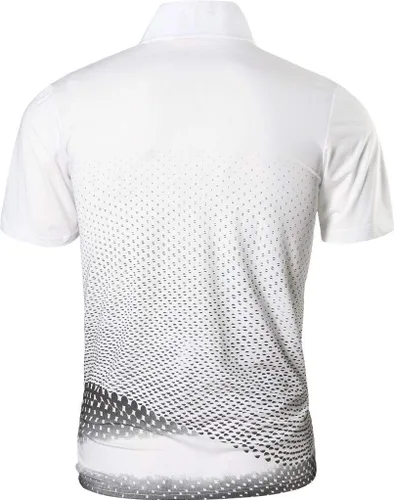 Vista 4 de jeansian - Camiseta de manga corta para hombre, paquetes de 3 unidades, para de deportes, de secado rápido, manga corta, camiseta de golf, tenis