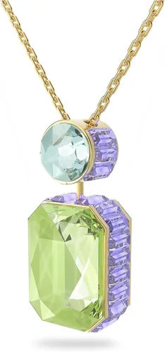 Vista 4 de Swarovski Chroma Crystal Pendant Necklace Collection, Gold Tone Finish Setting