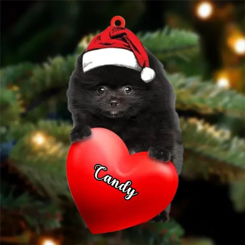 Vista 145 de Adornos de Navidad personalizados para perros, nombre personalizado, adorno de Malamute de Alaska, adornos acrílicos, regalos de Navidad, amantes