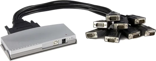 Vista 3 de StarTech - Concentrador adaptador USB a serie, 8 puertos, DB9 (9 pines), FTDI (ICUSB2328)