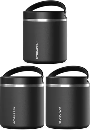Vista 18 de Hydrapeak Tarro de alimentos aislado al vacío de acero inoxidable de 18 onzas para alimentos calientes y alimentos fríos, tarro de sopa a prueba