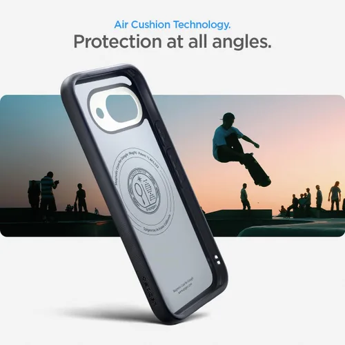 Vista 6 de Spigen para Pixel 9a, Funda Nano Pop MagFit (2025) [Compatible con accesorios MagSafe] - Negro y sésamo (2025)