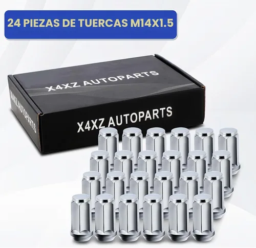 Vista 8 de Tuercas de llanta M14x1.5 para Chevy Sliverado Sierra 1500 Yukon Cadillac Escalade