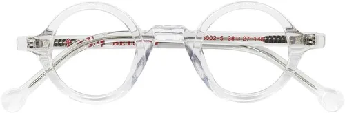 Vista 2 de Pequeñas gafas redondas hechas a mano de la vendimia que enmarca los vidrios llenos B002 del acetato del borde