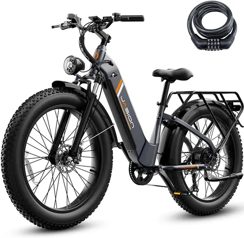 Vista 12 de Jasion Thunder/PRO/ST Electric Bike,2000W/1800W Peak Ebikes for Adults,26''Fat Tire Best Ebike for Men,90/80 Miles with 1040Wh/864Wh