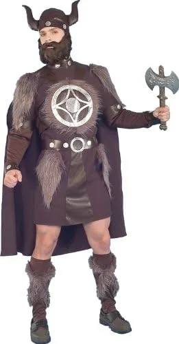 Vista 2 de Thor Viking Disfraz Hombre Talla de Adulto estándar