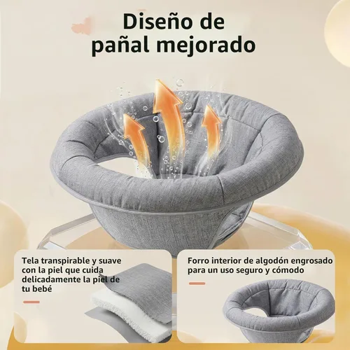 Vista 7 de Andador de bebé 5 en 1 con ruedas, gorila, andador de empuje y mesa de Gris