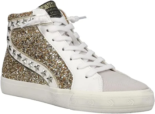 Vista 2 de VINTAGE HAVANA Mujeres Mateel Glitter High Sneakers Zapatos Casual - Oro