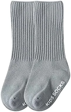 Vista 4 de Calcetines de algodón antideslizante para bebés y niños