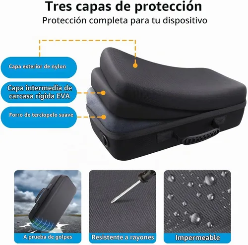 Vista 7 de co2CREA Estuche de viaje rígido de repuesto para impresora HP OfficeJet 200