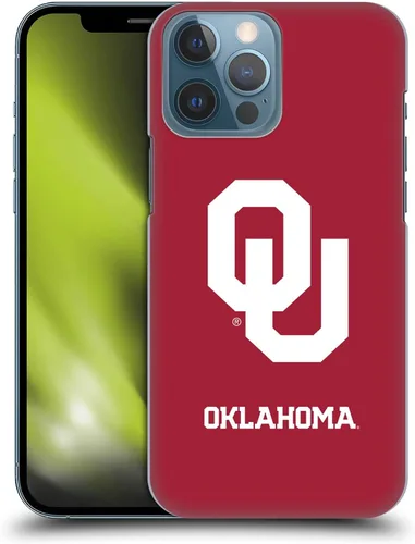 Vista 19 de Head Case Designs Funda rígida con licencia oficial de la Universidad de Oklahoma OU Banner compatible con Apple iPhone 13 Pro Max
