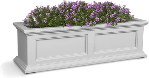 Vista 21 de Mayne Fairfield - Maceta con ventana de 2 pies, con riego automático, resistente a la intemperie para flores, diseño duradero