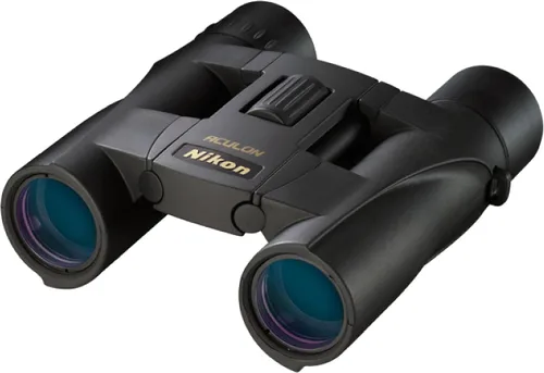 Vista 8 de Nikon ACULON A30 10x25 Compact Binoculars - Lightweight Dual-Hinge Design, Multilayer-Coated Lenses, Smooth Central Focus, Ergonomic Grip for
