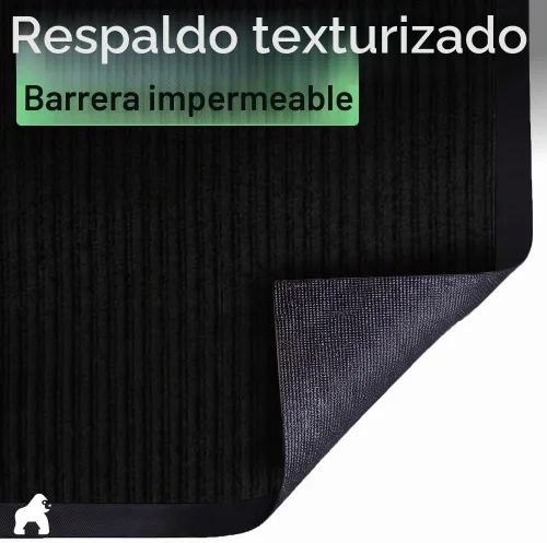 Vista 6 de GORILLA GRIP Traffic Guard - Tapete resistente para interiores y exteriores Negro