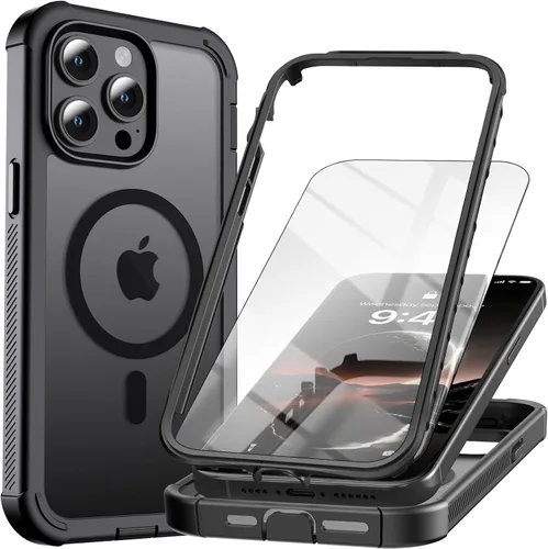 Vista 25 de Funda magnética para iPhone SE 3ª y 2ª [protector de pantalla] [compatible con MagSafe] [protección contra caídas de grado militar]