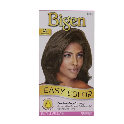 Vista 6 de 4N Bigen Easy Color para mujer 4N marrón moca, nueva fórmula, nuevo aspecto, paquete de 3