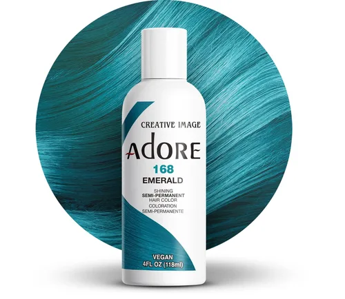 Vista 19 de Adore Tinte semipermanente verde para el cabello, vegano y sin crueldad, 4 onzas líquidas, 163 Green Apple (paquete de 1)