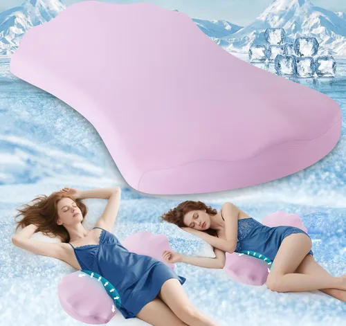 Vista 9 de Fledano Almohada de apoyo lumbar para dormir – Almohada de espuma viscoelástica para la parte baja de la espalda para la cama para aliviar el dolor