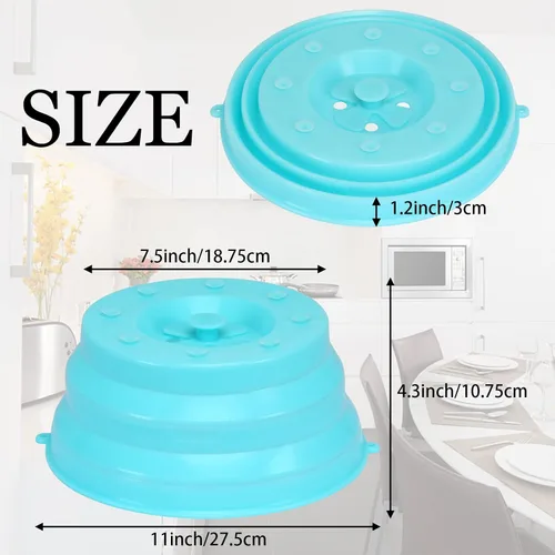 Vista 2 de JULBEAR Cubierta de microondas para alimentos,Cubierta de salpicaduras de microondas