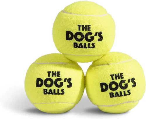 Vista 19 de The Little Dog's Balls - Pelotas de tenis para perros pequeños y cachorros, color azul, paquete de 6, pelotas de fieltro no abrasivas, núcleo