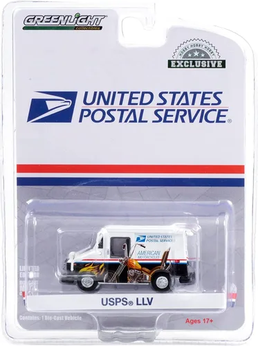 Vista 2 de Greenlight 30249 Servicio Postal de los Estados Unidos - Vehículo de entrega postal de larga vida (LLV) - American Motorcycles Collectible Stamps