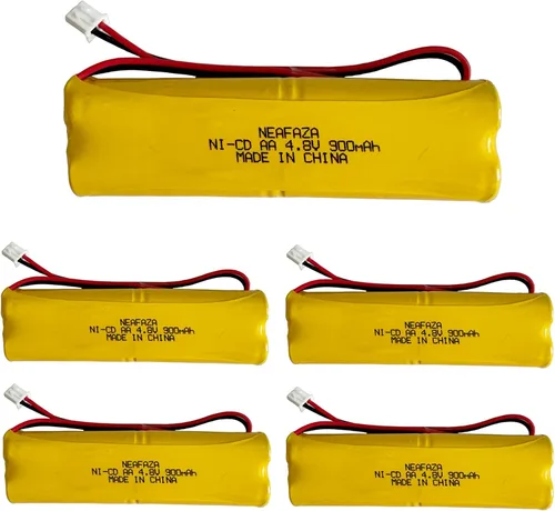 Vista 6 de D-AA650Bx4 Ni-CD 4.8V 900mAh Señal de salida Batería de iluminación de emergencia compatible con Unitech Dual-Lite 0120859 Ni-CD AA 650mAh E1021R