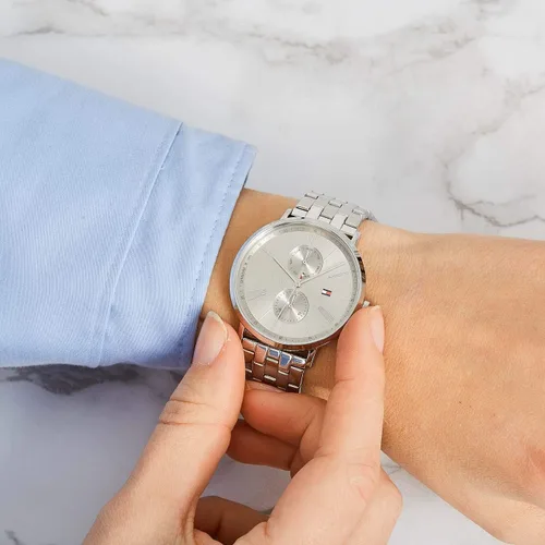 Vista 4 de Tommy Hilfiger 1782068 Jenna - Reloj de pulsera para mujer acero inoxidable con correa de acero inoxidable