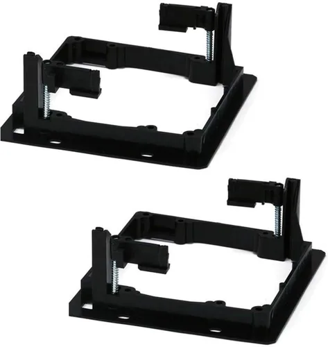 Vista 8 de iMBAPrice Soporte de montaje de bajo voltaje de 2 bandas, paquete de 2 Soporte para paneles de yeso, soporte LV2-2, para Ethernet, HDMI, altavoces