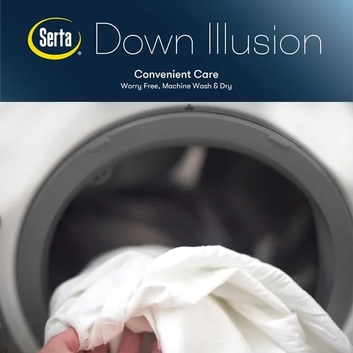 Vista 6 de Serta Down Illusion - Almohadas de algodón con soporte equilibrado Blanco