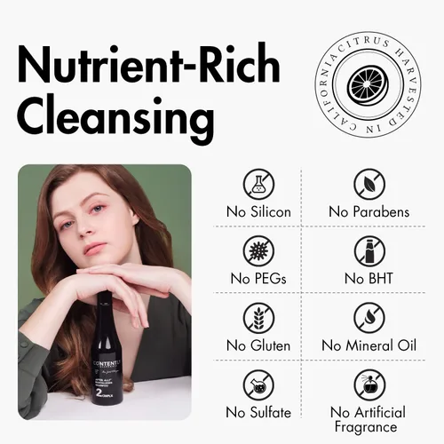Vista 3 de Champú espesante de biotina Para cuero cabelludo seco y cabello adelgazante Champú purificador para reparar y fortalecer el cuero cabelludo