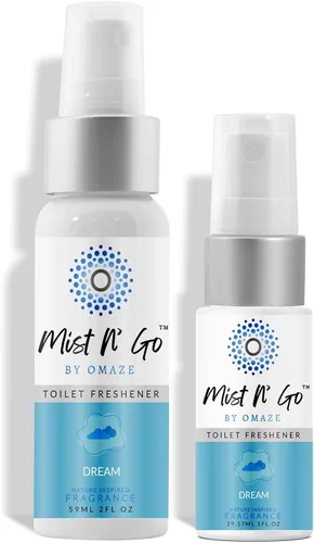 Vista 13 de Mist N' Go by Omaze - Aerosol de Baño de Viaje para Inodoro Eliminador de Olores - Aerosol de Inodoro de Viaje para Ambientador de Aire de Baño