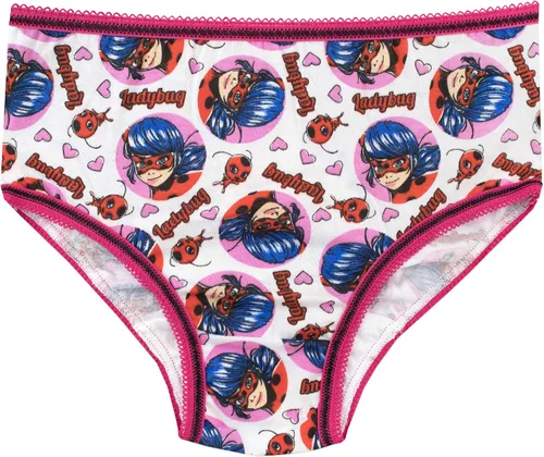 Vista 5 de Miraculous Girls' Ladybug Underwear Pack of 5