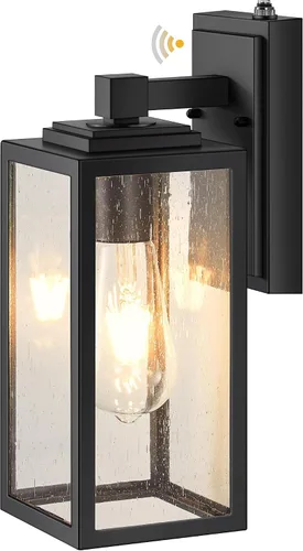 Vista 31 de VIANIS Lámpara de pared dorada para exteriores, sensor de anochecer a amanecer, apliques de montaje en pared exterior linternas luminaria para casa