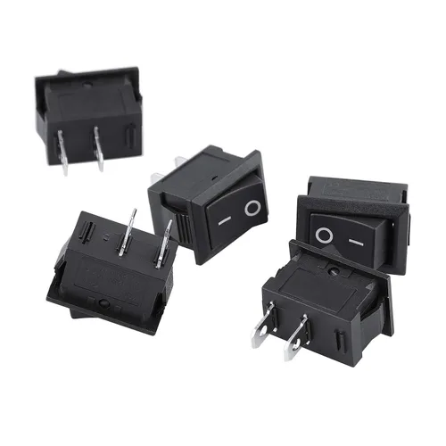Vista 7 de Interruptor basculante, interruptor de circuito de 2 pines, posición de encendido/apagado, interruptor basculante de barco a presión, 12 V/110 V/250