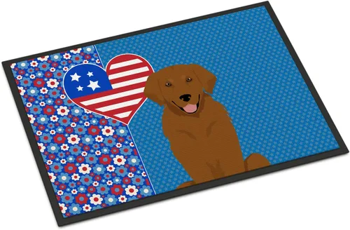 Vista 84 de Caroline's Treasures WDK5119JMAT Airedale Terrier USA - Tapete para interiores o exteriores, 24 x 36 pulgadas, tapete para puerta delantera