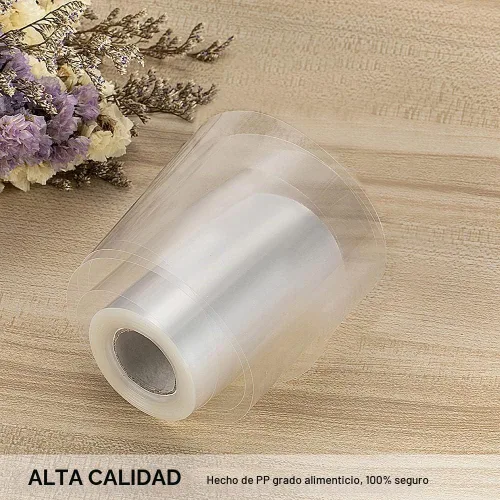 Vista 5 de YQL - Collar de pastel de 2.4 x 394 pulgadas, rollo de acetato para hornear bricolaje