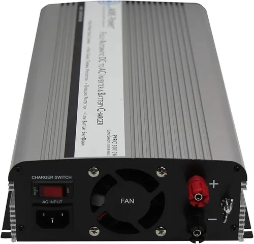 Vista 3 de AIMS, inversor con poder de 1500 Watt con cargador de 10 Amp y apagado automático.