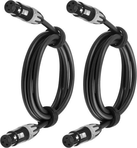 Vista 8 de SMALL-EYE - Cable de conexión XLR macho a macho de 5 pies, paquete de 2 unidades, 3 pines equilibrado Cobre OFC de 22 AWG, audio de bajo ruido