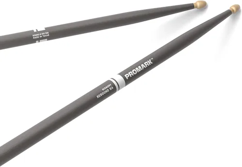 Vista 22 de Promark American Hickory Classic 5A - Baquetas de nogal americano, punta de bellota, azul - Par individual