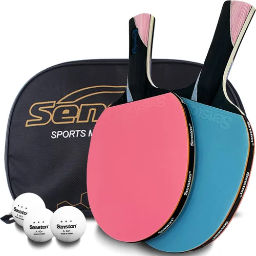 Vista 7 de Senston Paletas de ping pong para entretenimiento o competición - Juego de paletas de ping pong con velocidad avanzada, control Excellent Spin &