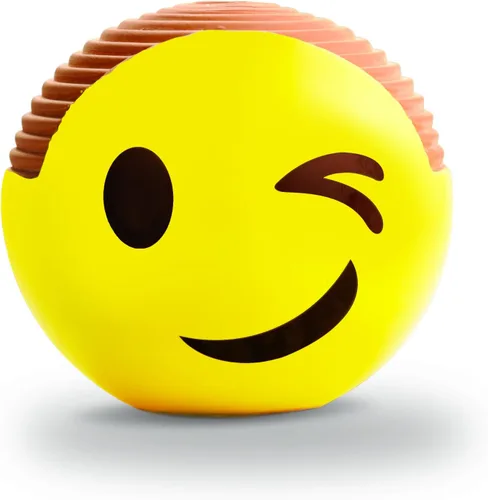Vista 2 de Chia Pet Emoji Winky con paquete de semillas, maceta decorativa de cerámica, fácil de hacer y divertido de cultivar, regalo novedoso, perfecto