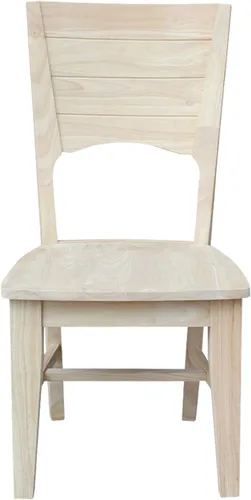 Vista 7 de IC INTERNATIONAL CONCEPTS Canyon Collection - Juego de dos sillas de madera maciza sin terminar