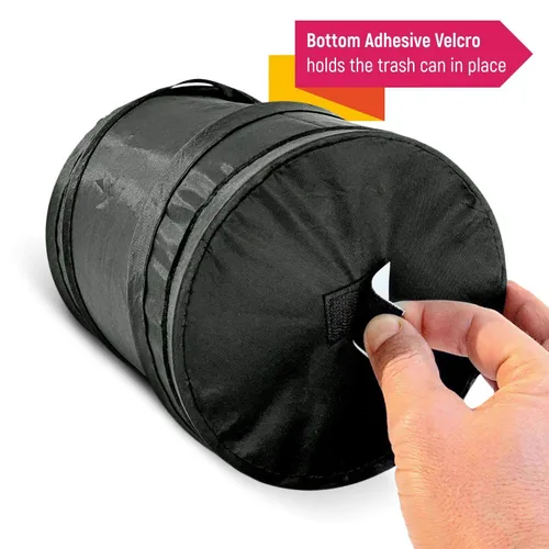 Vista 7 de Mavoro - Cubo de basura portátil a prueba de agua, plegable, Paquete de 1 Compact waterproof pop-up trash bin for car, truck or SUV; collapsible