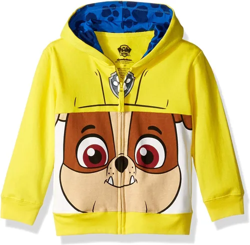 Vista 5 de Disfraz de Patrulla Canina de Nickelodeon con capucha para niños pequeños - Cara grande con cremallera Chase azul marino