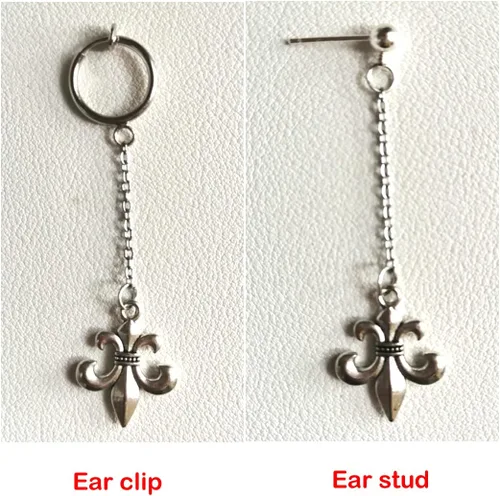 Vista 2 de Misa Amane - Aretes para cosplay, accesorios de disfraz de punk rock de anime