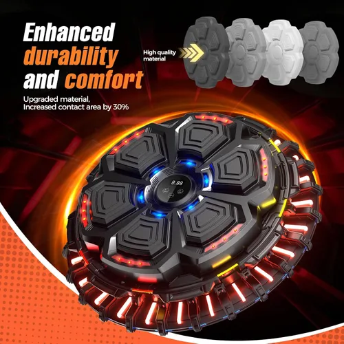 Vista 5 de Máquina de boxeo musical profesional 2026: 9 modos de entrenamiento inteligentes, conectividad Bluetooth ultra estable y dos guantes ergonómicos