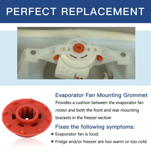 Vista 3 de 2 piezas WR02X12008 - Evaporador de refrigerador Motor con ojales para refrigeradores GE y Hotpoint y congelador - Reemplaza AP3795810, 1091586